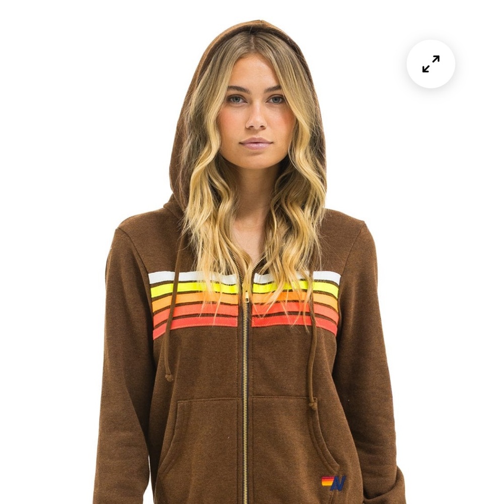 Aviator Nation Hoodie New Without Tags Medium 
brown Neon